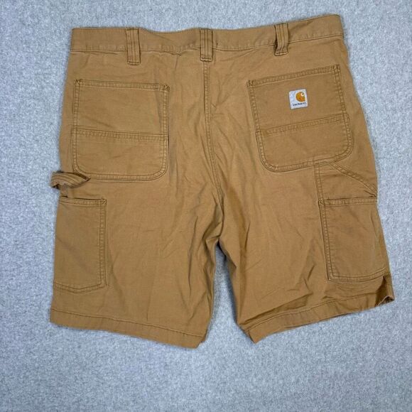 Carhartt Men's 40 Relaxed Fit Brown Cargo Shorts Cotton Stretch - Picture 7 of 8
